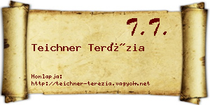Teichner Terézia névjegykártya